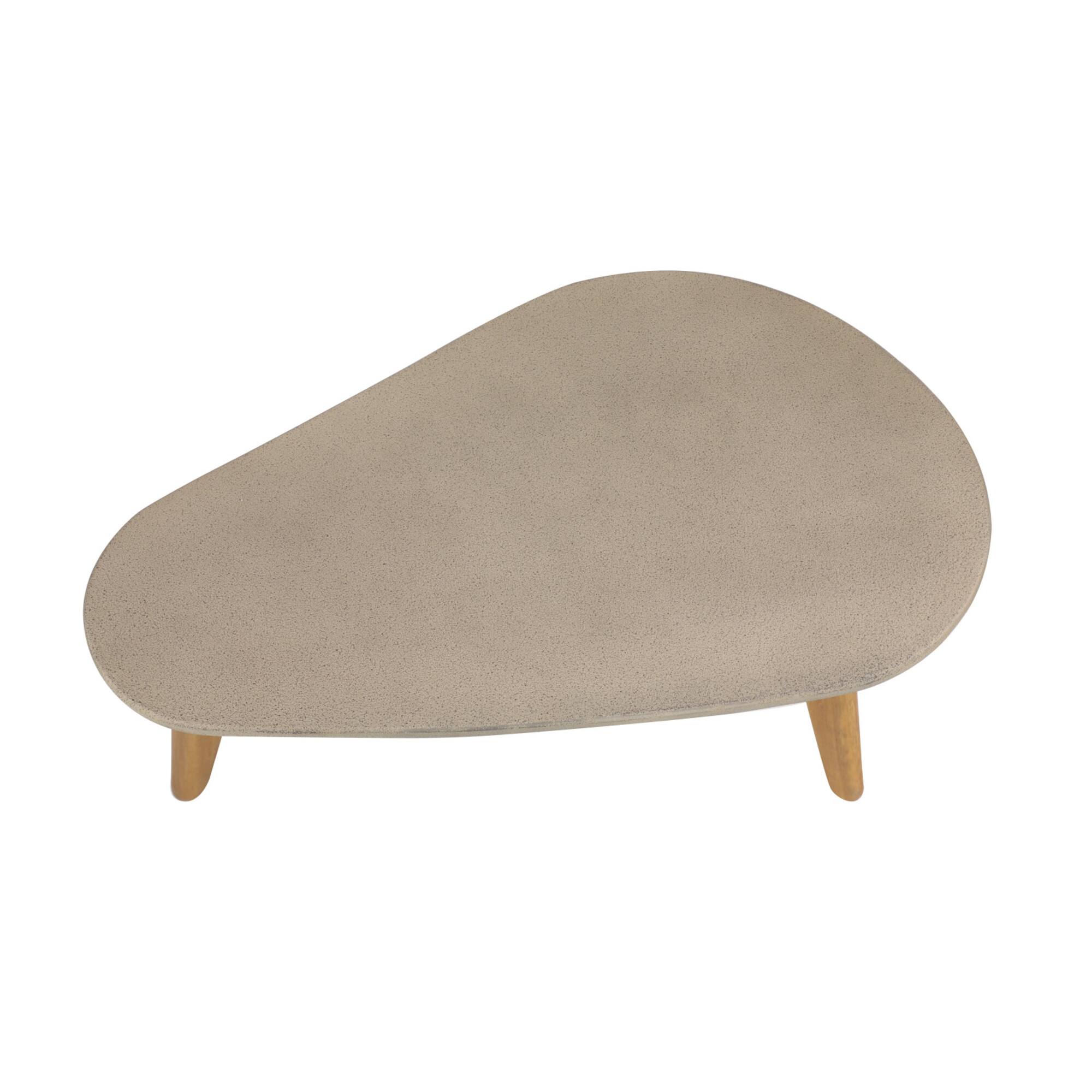 29" Gray Resin Modern Outdoor Accent Table